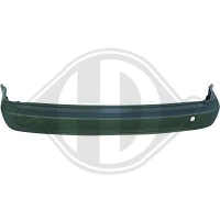 Bouclier arrière Caddy long noir mat