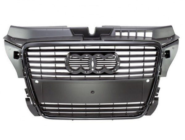 Calandre noir mat contour noir AUDI A3 + parktronic