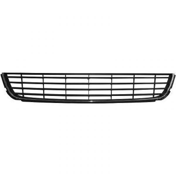 Grille centrale de pare chocs noir + chrome Golf 6