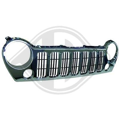 Grille de calandre chromé double phares Cherokee KJ