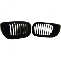 Grilles de calandre x2 bmw série 3 E46 noir
