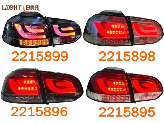 Set feux arrière LED Light Bar Golf 6 au choix