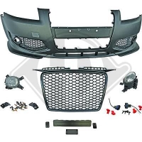 Pare chocs avant Look RS3 Grille noir laqué