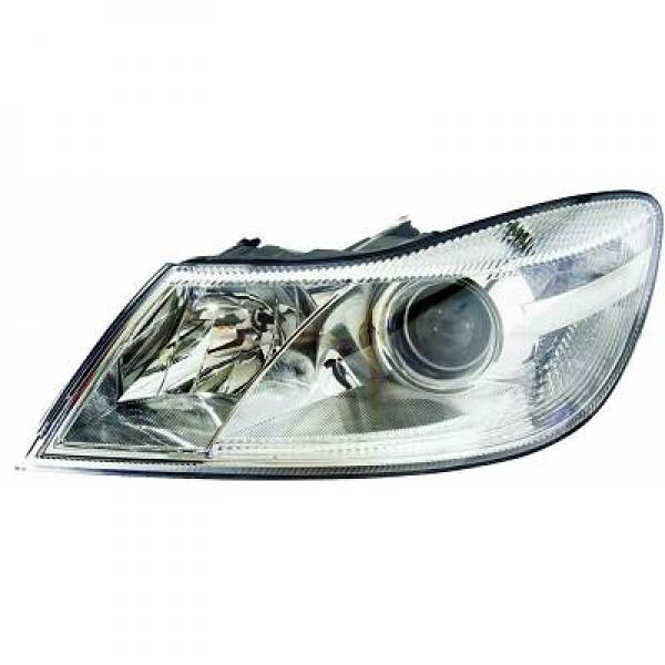 Phare avant chromé Skoda Octavia 2