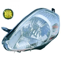Phare avant Fiat Punto Grande fond chrome