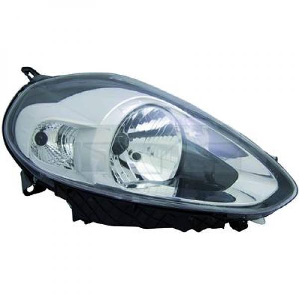 Phare avant Fiat Punto masque chrome