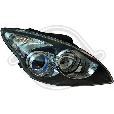 Phare avant fond noir Hyundai i30