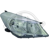 Phare avant fond gris Toyota Yaris