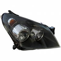 Phare avant fond noir Opel Astra H