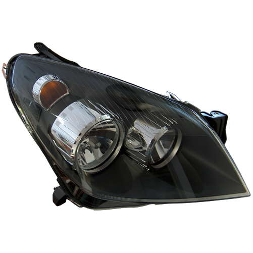 Phare avant fond noir Opel Astra H