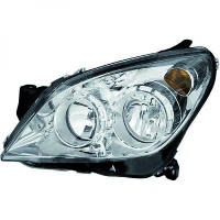 Phare avant fond chromé Opel Astra H