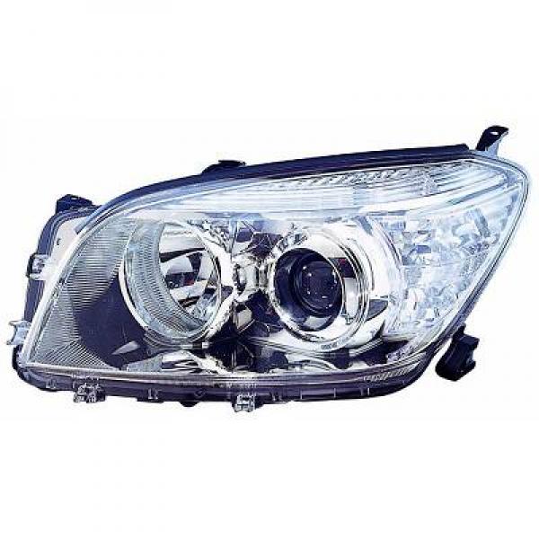 Phare avant RAV 4 III fond chrome