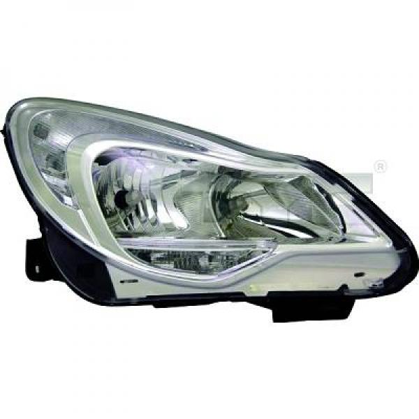 Phare + clignotant fond chromé Opel Corsa D