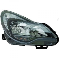 Phare + clignotant fond noir Opel Corsa D