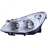 Phare + clignotant fond chromé Opel Corsa D