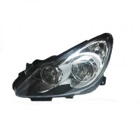 Phare + clignotant fond noir Opel Corsa D