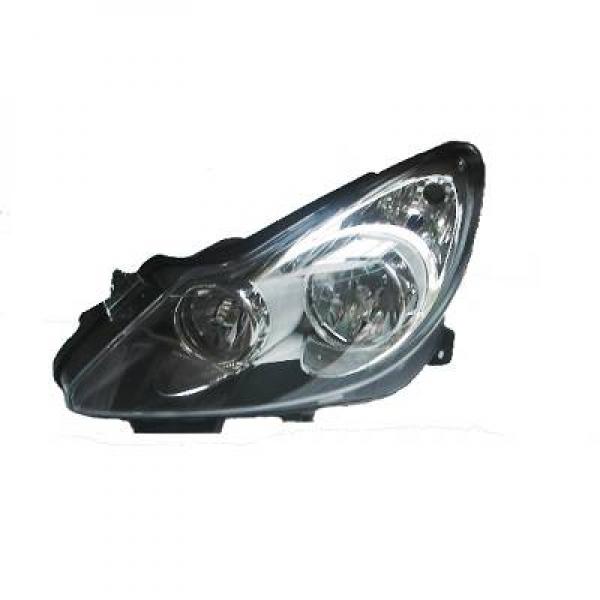 Phare + clignotant fond noir Opel Corsa D