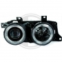 Phare  design bmw e34 cristal / noir