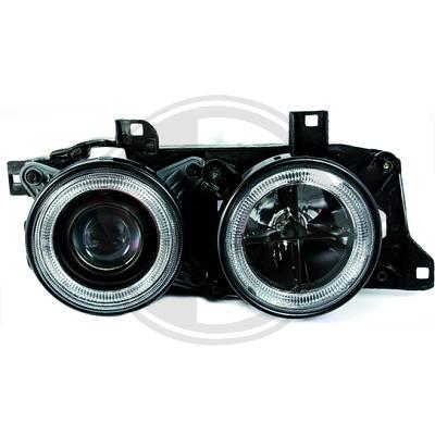Phare design bmw e34 cristal / noir