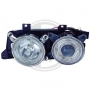 Phare  design bmw e34 cristal / chrome