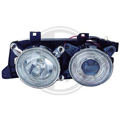 Phare design bmw e34 cristal / chrome