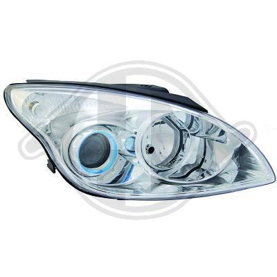 Phare avant fond chromé Hyundai i30