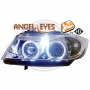 Phares  design Angel Eyes chromé BMW E90 et E91 X2