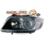 Phares design Angel Eyes noir BMW E90 et E91 X2