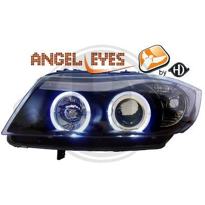 Phares design Angel Eyes noir BMW E90 et E91 X2