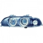 Phares design XENON, noir, anneaux E39,