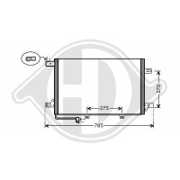 Radiateur condenseur de climatisation mercedes Classe A et B
