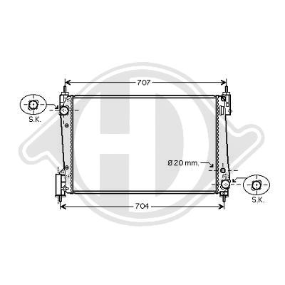 Radiateur de refroidissement 1.3 d