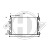 Radiateur eau OPEL Vectra C