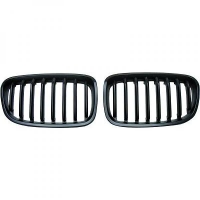 Set Grilles de Calandre noir Bmw Série 1 après 2011