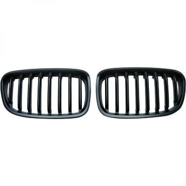 Set Grilles de Calandre noir Bmw Série 1 après 2011