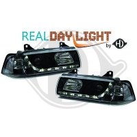 Set Phares day light noir Bmw E36