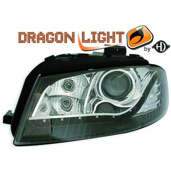 Set phares design Dragon Light AUDI A3