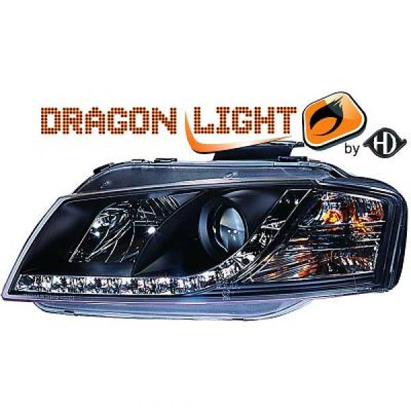 Set phares design Dragon Light AUDI A3