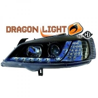 Set phares design à led opel astra G