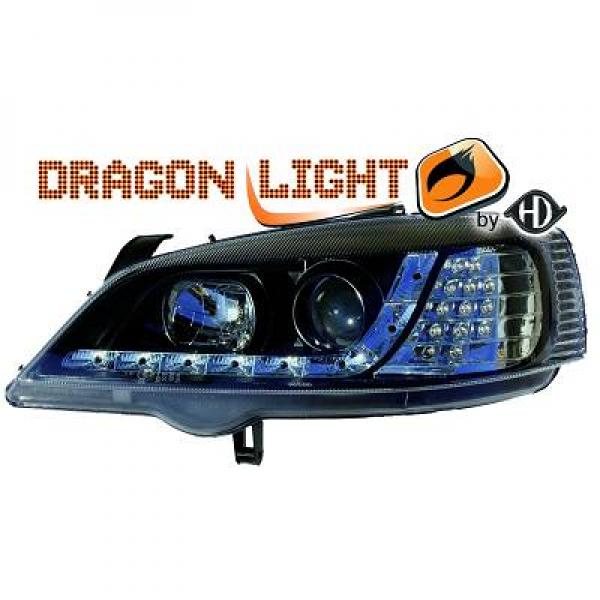 Set phares design à led opel astra G
