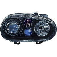 Set phares Golf 4 look R32 fond noir