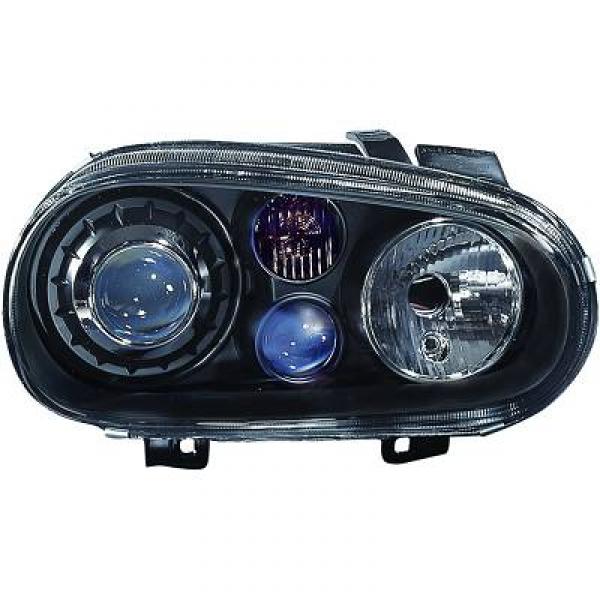 Set phares Golf 4 look R32 fond noir
